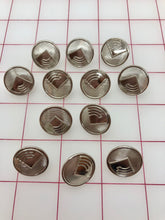 Buttons Metallic Silver 7/8-inch Close-Out